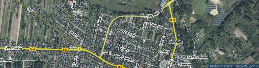 Zdjęcie satelitarne Zarzecze ul.